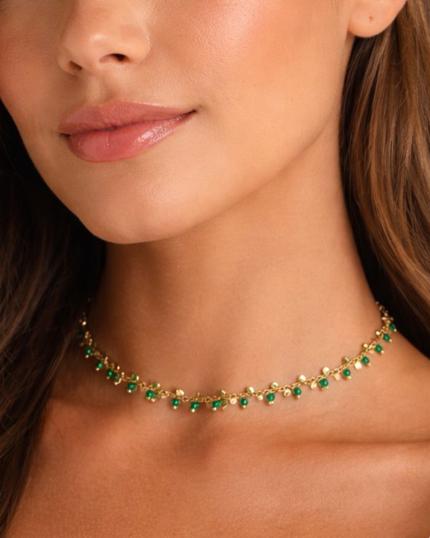 Choker Verde Esmeralda