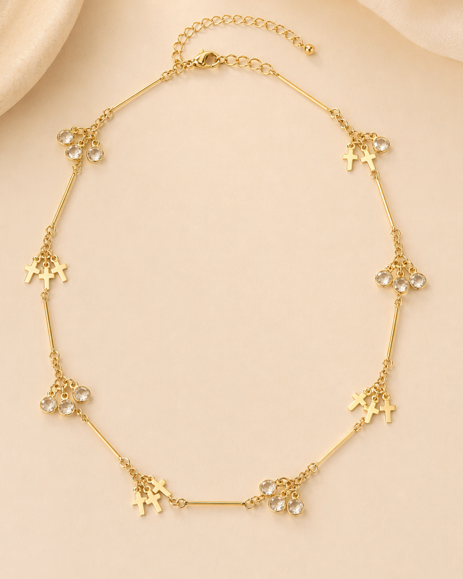Choker Cruz Cristal